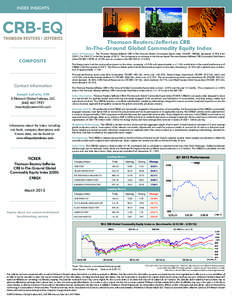 INDEX INSIGHTS  Thomson Reuters/Jefferies CRB In-The-Ground Global Commodity Equity Index COMPOSITE