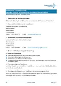 Information zum Datenschutz nach Art. 13 bzw. 14 Datenschutz-Grundverordnung (DSGVO) Mitarbeiterportal Bayern: Digitaler Ordner 1  Bezeichnung der Verarbeitungstätigkeit