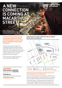 A new connection is coming at Macarthur Street Artist’s impression of the