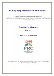 Family Responsibilities Commission Quarterly Report 12