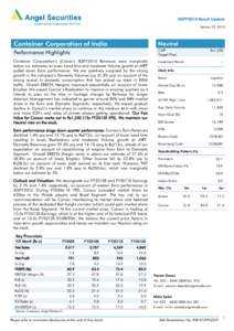 Container Corporation of India / Concor / Short / Financial market / Angel investor / P/E ratio / Exim / Investment / Financial economics / Finance