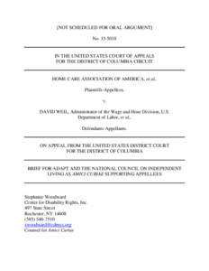 [NOT SCHEDULED FOR ORAL ARGUMENT] NoIN THE UNITED STATES COURT OF APPEALS FOR THE DISTRICT OF COLUMBIA CIRCUIT