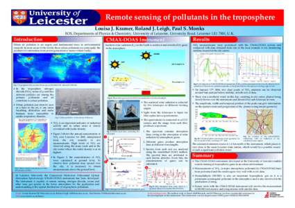 Determination of Atmospheric Carbon Monoxide and Methane by Nadir Sounding Sensors on Satellites