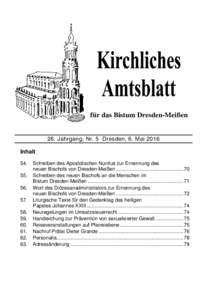 Kirchliches Amtsblatt - Vorlage