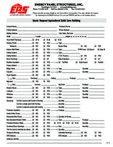 Energy Panel Structures, Inc.  SUBMIT Graettinger, IA 51342 • www.epsbuildings.com Phone: [removed]