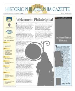 HISTORIC PHILADELPHIA GAZETTE no. 29 ✯ may[removed]the historic philadelphia gazette is always FREE  National Park Service
