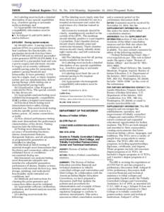 Law / Medicine / Rulemaking / Notice of proposed rulemaking / Federal Register / Title 25 of the United States Code / Artificial cardiac pacemaker / United States Coast Guard / United States administrative law / Science / American Indian Higher Education Consortium