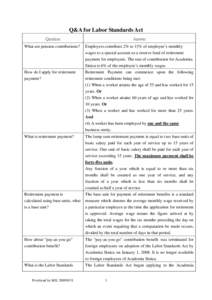 Pension / Personal finance / Employee benefit / Economics / Finance / Employee Retirement Income Security Act / Defined benefit pension plan / Employment compensation / Financial services / Investment