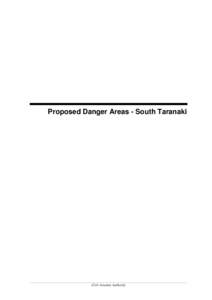 Proposed Danger Areas - South Taranaki