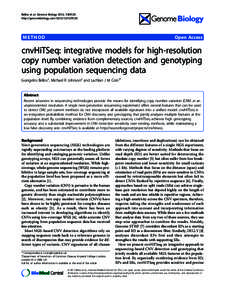 Bellos et al. Genome Biology 2012, 13:R120 http://genomebiology.com[removed]R120 METHOD  Open Access