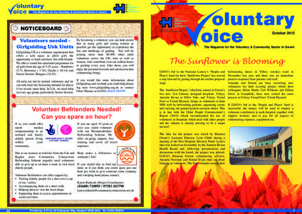 The Magazine for the Voluntary & Community Sector in Gwent  Gwent Association of Voluntary Organisations