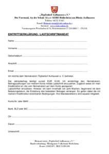 „Töpferdorf Aulhausen e.V.“ Der Vorstand, An der Schule 14 a ● 65385 Rüdesheim am Rhein-Aulhausen Telefon: Email:  • Internet: www.Auli-online.de Vereinsregister Wiesbaden