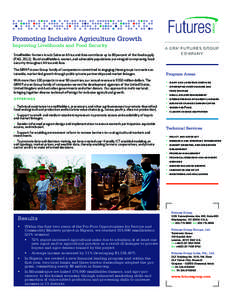 Promoting Inclusive Agriculture Growth Improving Livelihoods and Food Security Smallholder farmers in sub-Saharan Africa and Asia contribute up to 80 percent of the food supply (FAO, [removed]Rural smallholders, women, and