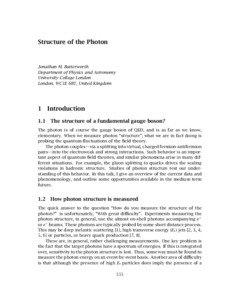 Structure of the Photon  Jonathan M. Butterworth