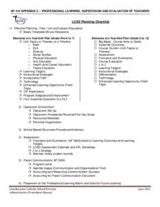 Microsoft Word - AP410 Appendix C Long Term Planning Checklist Professional Learning Track and Evaluative Track