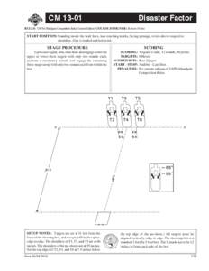 CM[removed]Disaster Factor RULES: USPSA Handgun Competition Rules, Current Edition COURSE DESIGNER: Robert Porter