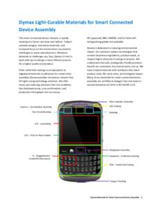 Dymax Light-Curable Materials for Smart Connected Device Assembly The smart connected device industry is rapidly evolving at a faster rate than ever before. Today’s complex designs, innovative materials, and increased 