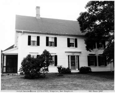 Bartlett / Josiah / Josiah Bartlett Jr. / New Hampshire / Josiah Bartlett House / Kingston /  New Hampshire