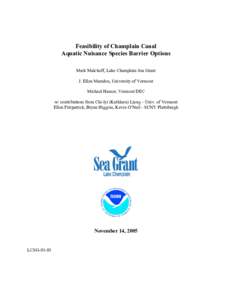 Microsoft Word - Champlain Canal Barrier report final 2006.doc