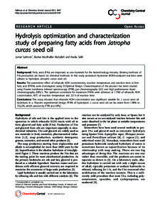 Salimon et al. Chemistry Central Journal 2011, 5:67 http://journal.chemistrycentral.com/contentRESEARCH ARTICLE  Open Access