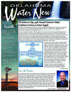 3rd Quarter[removed]The Future on Tap: 34th Annual Governor’s Water Conference to Focus on Future Supply The Future on Tap: 34th Annual Governor’s Water