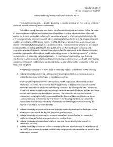 Indiana University Global Access Strategy DRAFT 1