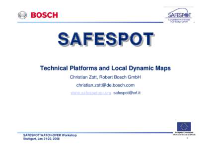 SAFESPOT Integrated Project Presentation Template