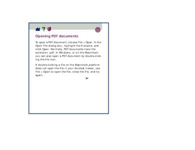 User interface techniques / Adobe Acrobat / Portable Document Format / Menu bar / Finder / Double-click / Option key / Software / Computing / Mac OS