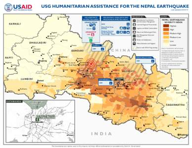 USG Humanitarian Assistance for the Nepal Earthquake