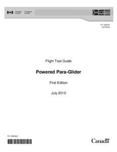 TP 15031E[removed]Flight Test Guide  Powered Para-Glider