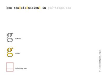 N box tra sfoR mationS in pdf-trans.tex before  after