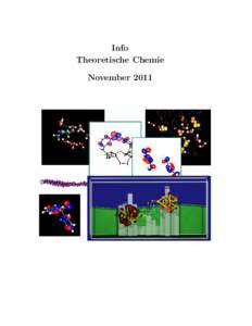 Info Theoretische Chemie November 2011 1 INHALTSANGABE
