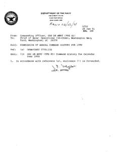 DEPARTMENT OF THE NAVY USS DE WERT (FFG 45) FLEET POST OFFICE MIAMI[removed]