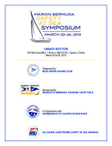 MARION BERMUDA  SAFETY AT SEA SYMPOSIUM MARCH 23-24, 2013