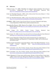 Fairfax County /  Virginia / Watershed management / Geography of the United States / Horsepen Creek / Chesapeake Bay Watershed / Water