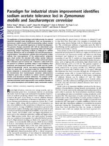 Biotechnology / DNA sequencing / Microbiology / Enterobacteria / Zymomonas mobilis / Escherichia coli / Zymomonas / Lactobacillus sakei / Saccharomyces cerevisiae / Biology / Bacteria / Molecular biology