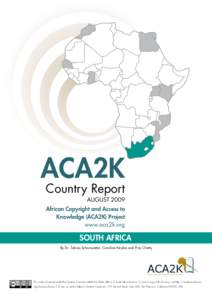 ACA2K  Country Report AUGUST[removed]African Copyright and Access to
