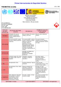 Nº CAS[removed]International Chemical Safety Cards (WHO/IPCS/ILO)