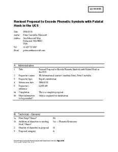 Microsoft Word - Revised Proposal to Encode Phonetic Symbols with Palatal Hook in the UCS-001.doc