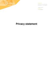 Microsoft Word - Privacy statement