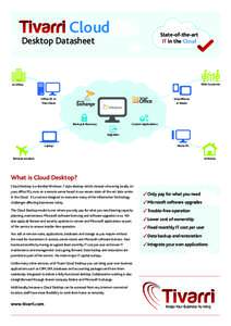 Cloud  State-of-the-art IT in the Cloud  Desktop Datasheet