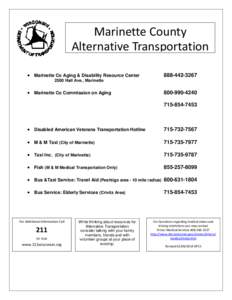 Marinette County Alternative Transportation