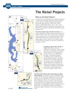 Frequently Asked Questions  Corridor Program Congestion Relief & Bus Rapid Transit Projects  The Nickel Projects