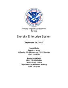 Equal Employment Opportunity Commission / Privacy Office of the U.S. Department of Homeland Security / Public safety / Personally identifiable information / Race and ethnicity / Internet privacy / Privacy / United States Department of Homeland Security / Government / Ethics