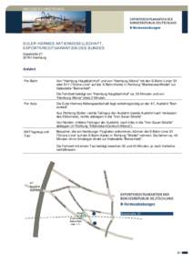 WEGBESCHREIBUNG  EULER HERMES AKTIENGESELLSCHAFT, EXPORTKREDITGARANTIEN DES BUNDES GasstraßeHamburg