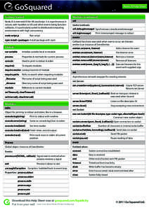 GoSquared  Node.JS Help Sheet Getting Started