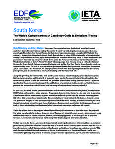 Emissions trading / Carbon finance / Environmental economics / Climate change in the European Union / European Union Emission Trading Scheme / Carbon tax / International Carbon Action Partnership / CRC Energy Efficiency Scheme / Climate Change Response (Emissions Trading) Amendment Act / Climate change policy / Environment / Climate change