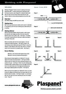 Welding with Plaspanel®  Technical Data Sheet WELDING