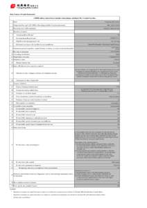 Main Features of Capital Instruments USD300 million Undated Non-Cumulative Subordinated Additional Tier 1 Capital Securities 1 Issuer Chong Hing Bank Limited