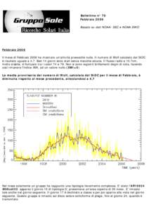 Gruppo Sole - Ricerche Solari Italia : Rapporti Attivitá Solare Febbraio 2006